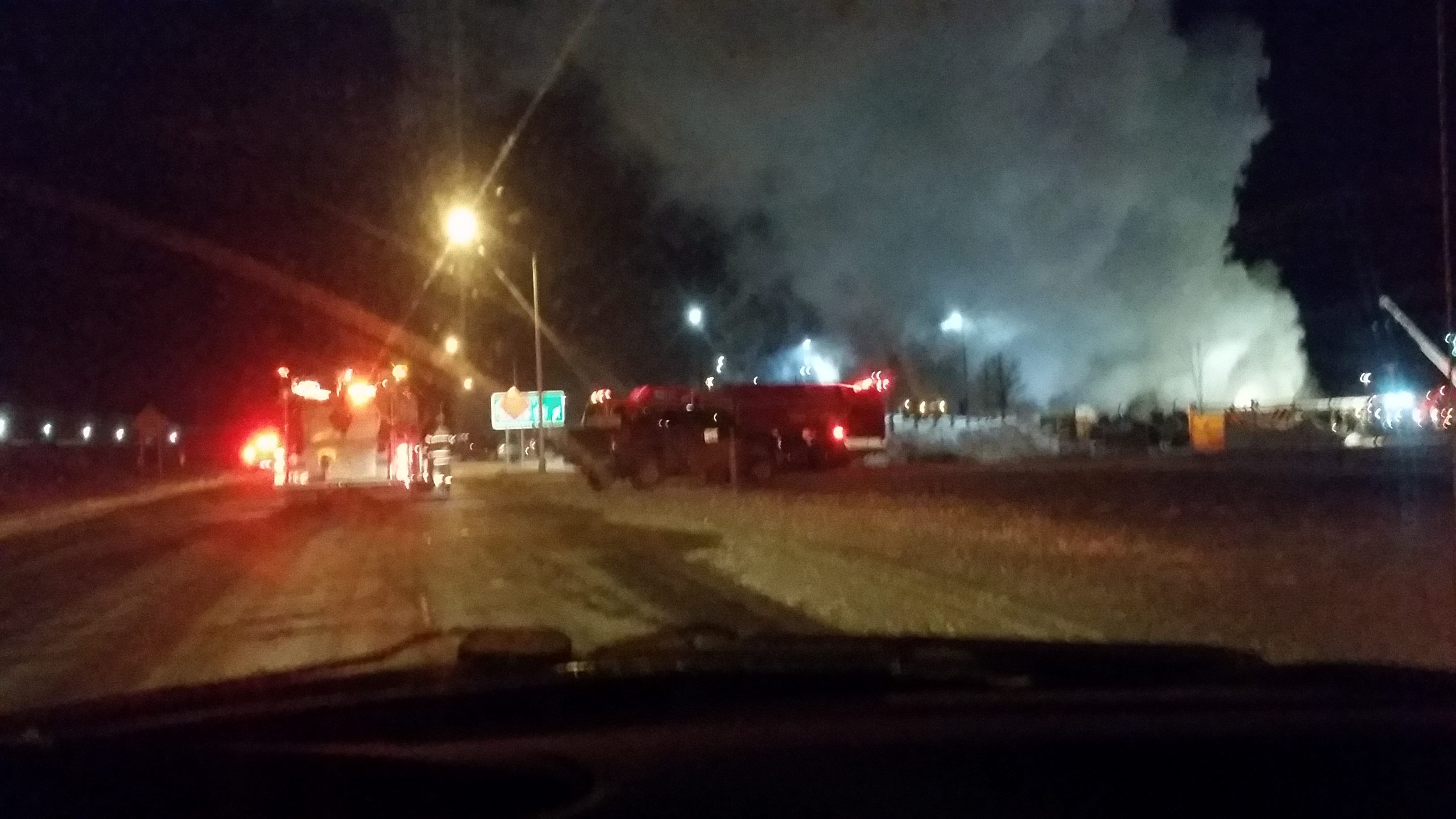 BREAKING NEWS: Fire Engulfs Building At Lindy Paving In Big Beaver Boro