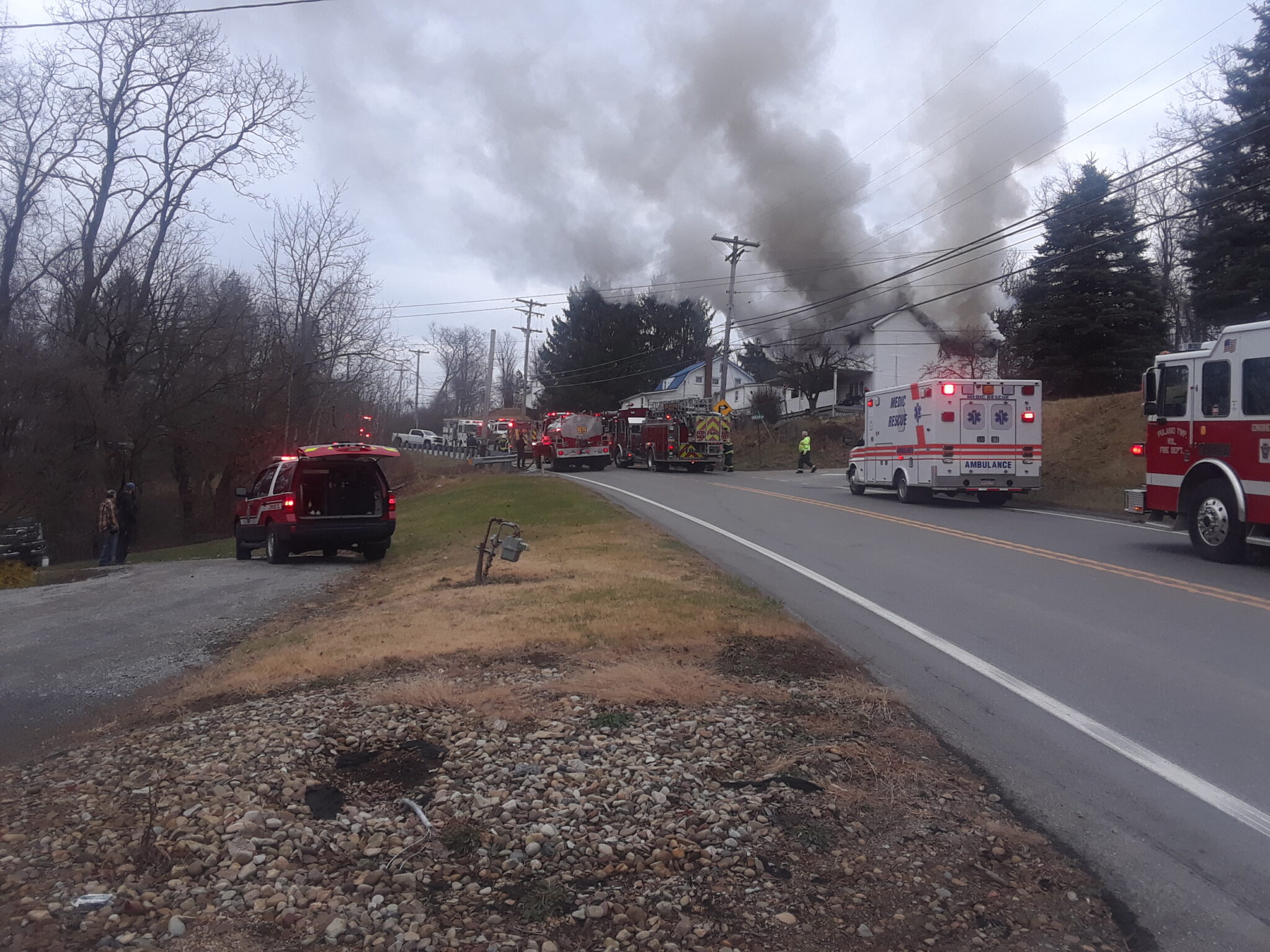 Fire engulfs house in Daugherty Township Beaver County Radio